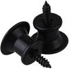 Bstinay 1 Pair Strap Pin Tail Pin Guitar Mandolin Metal Black