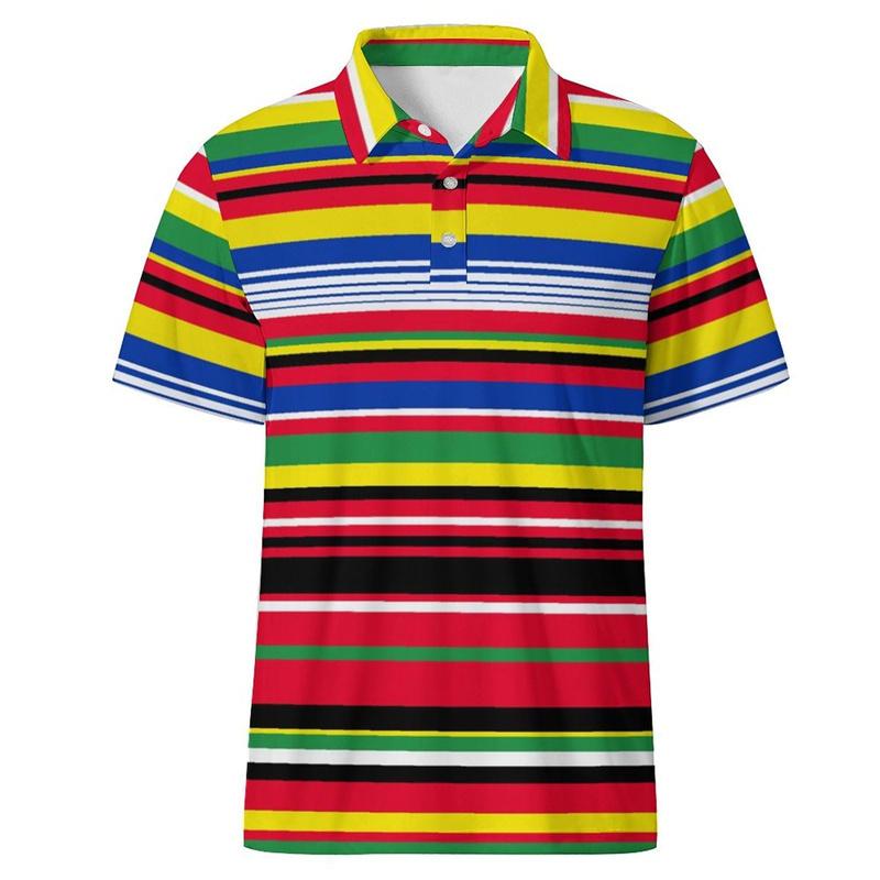 2026 Summer Hot Selling Retro Collar Shirt Street Short Sleeve Top Men's Breathable Button T-shirt