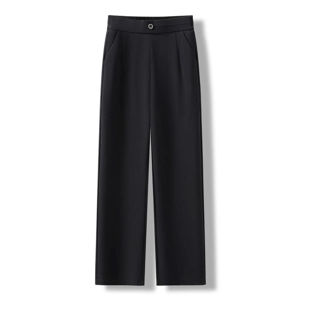 2026 Spring High Waist Elastic Slimming Straight-Leg Pants for Middle-aged Women