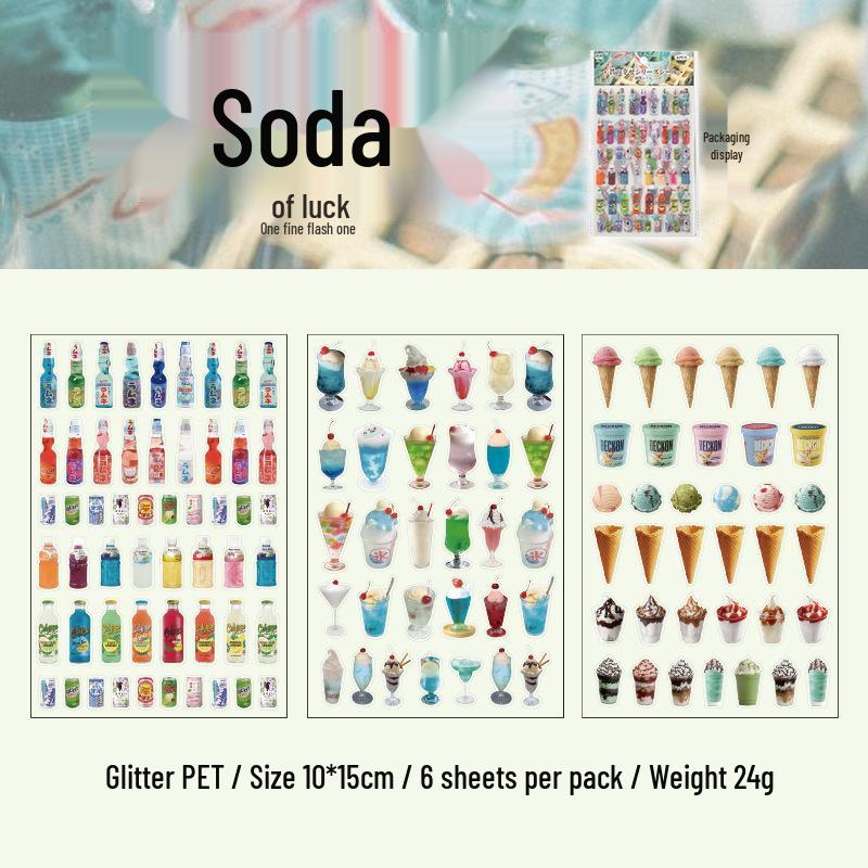 

Old Times True Happiness Series: Pet INS Life Theme Journal Decoration Stickers (6 Sheets)