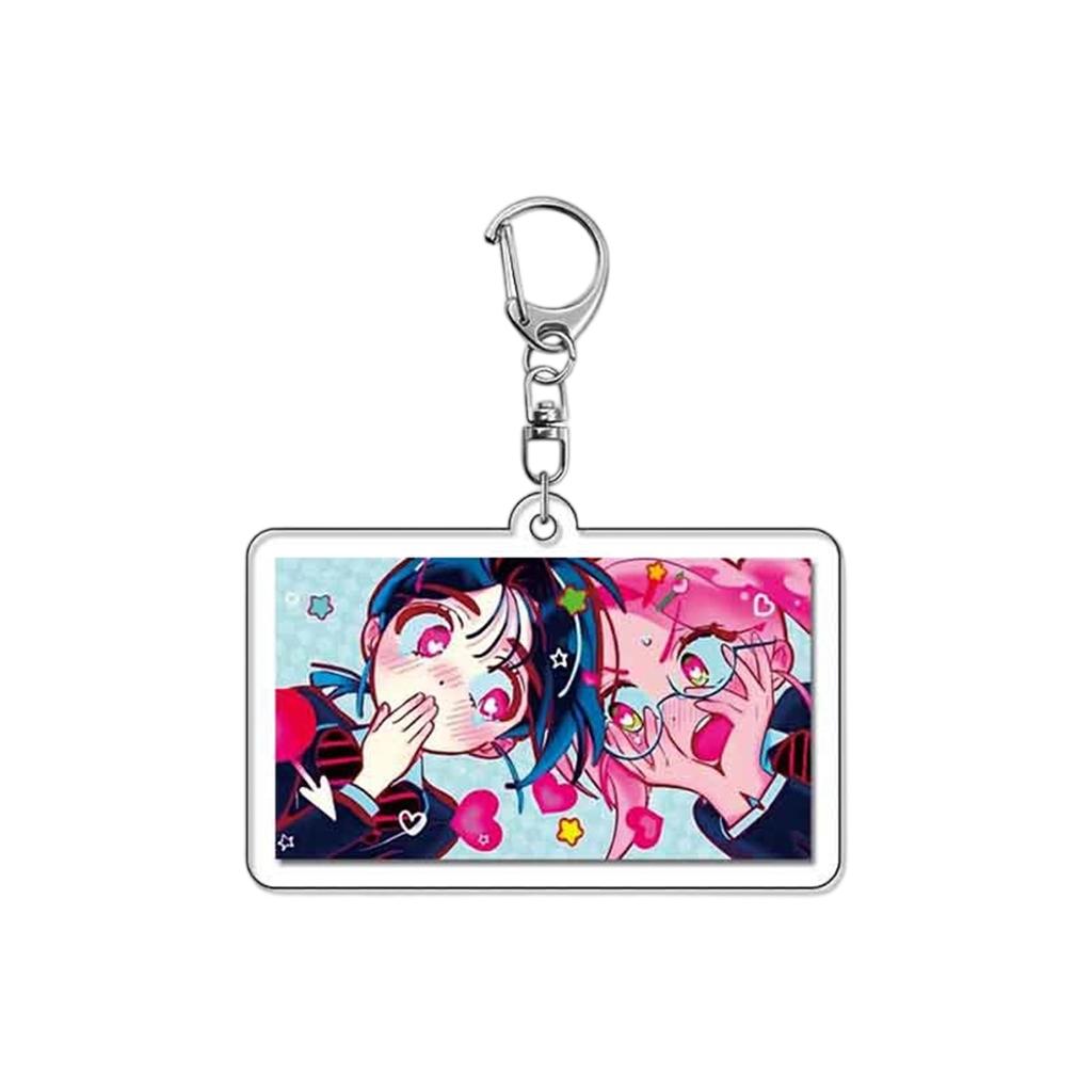 Anime Perifere Acryl Sleutelhanger Hanger, Schattige Student Anime Rugzak Hanger