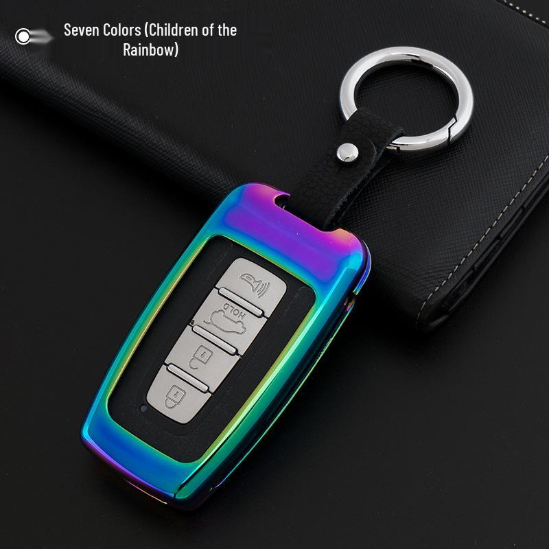 Hyundai Mistra, Elantra, ix35, Santa Fe, Sonata 9, Tucson Genuine Leather Car Key Cover