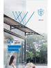PC Sun Canopy Awning: Rainproof Shelter for Storefronts, Windows, Balconies, and Outdoor Air Conditioner Units