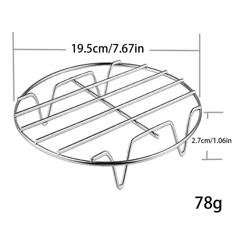 Stainless Steel Cookware Steamer Rack Cooking Baking Pot Stand Air Fryer Grill Food Accessories Kitchen Steaming Racks Grid