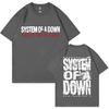 T-shirt Estiva alla Moda Unisex Rock Band System of A Down Mezmerize T-shirt Unisex e Unisex Vintage Alternativa Metal Musica T-shirt