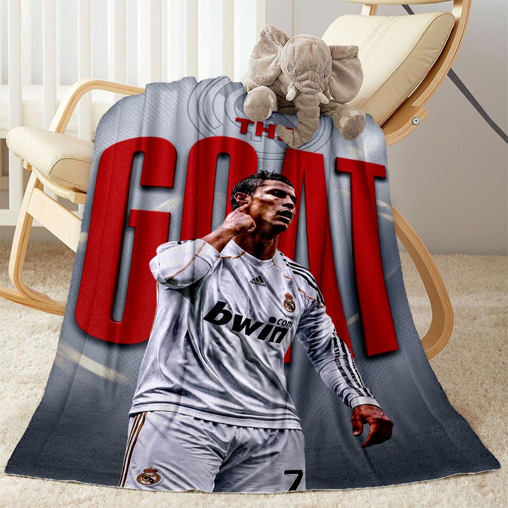 Cristiano Ronaldo 27 Blanket Ultra-Soft Perfect for Sofa Picnics Couch All-Season Use Warmthful Decor Gift for Travel Home Birthdays