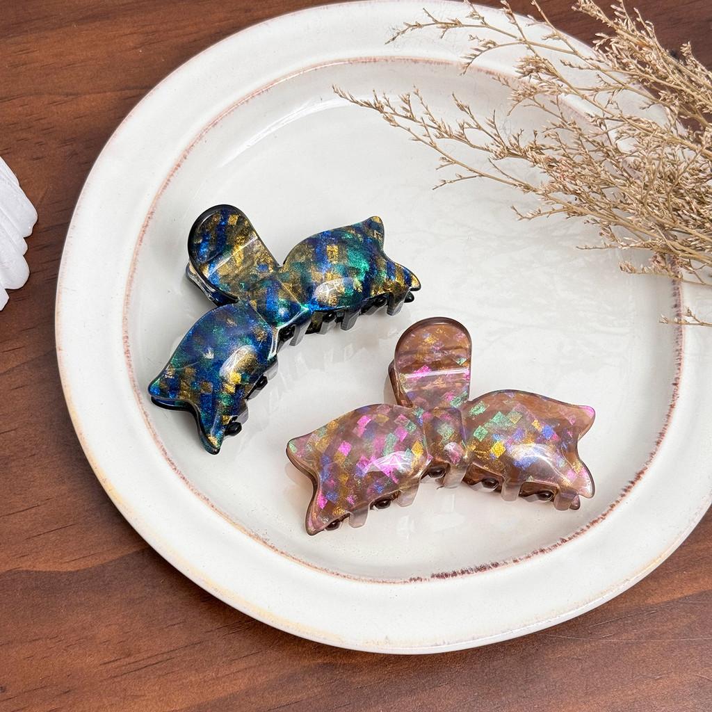 Fashionable And Chic Colorful Bowknot Hair Claw Clip For Stylish Head Accessories