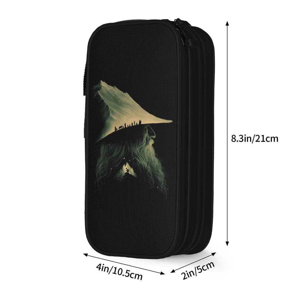 L-Lords Of The R-Rings Pencil Case Classic Pen Bags Girl Boy Large Storage Office Cosmetic Pencilcases