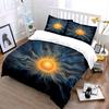Sunburst Art Decor Set Bedding Set with 1 Duvet Cover 2 Pillowcases Single Double King Queen, Gift
