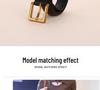 New H-Style Women's Genuine Leather Belt: Trendy, High-End, Versatile Decorative Waistband - European and American Design