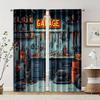 Set Of 2 Curtain Pattern Curtains Car Repair Polyester Without Rod Stuff Clearance Use Bedroom For Sleeping Area Made Machine Washable