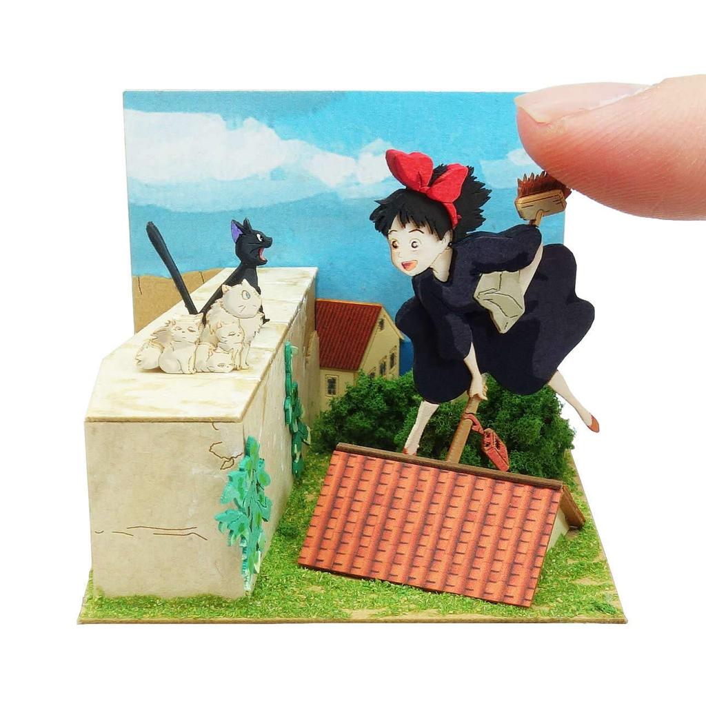 Sankei Studio Ghibli Mini Delivery Service Kiki and Family Paper Craft Kiki's Jiji's MP07-125