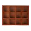 Adjustable Shelves Wood Desktop Organizer Decorative Wall Storage Rack  Office