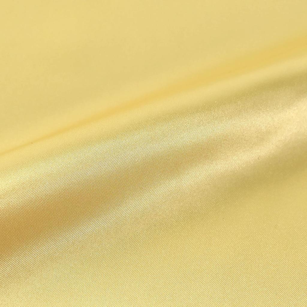 Solid Satin Soft Polyester 122cm Wide x 5m Light for Crafts and Handmade Supplies Fabric, Satin, 100% Polyester, Approx. Cut, Col. 17, Yellow, OKS310,