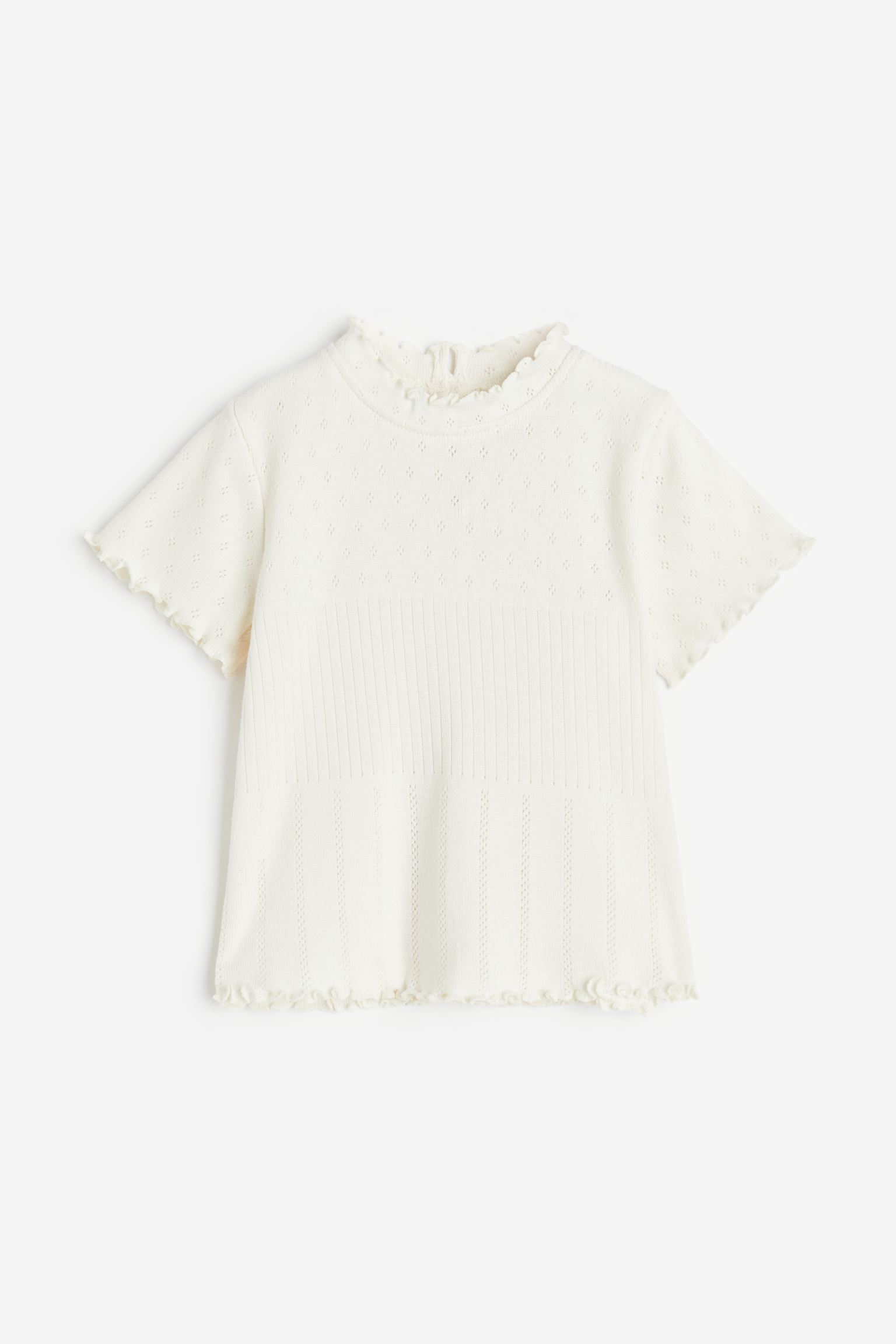 

Pointelle jersey top