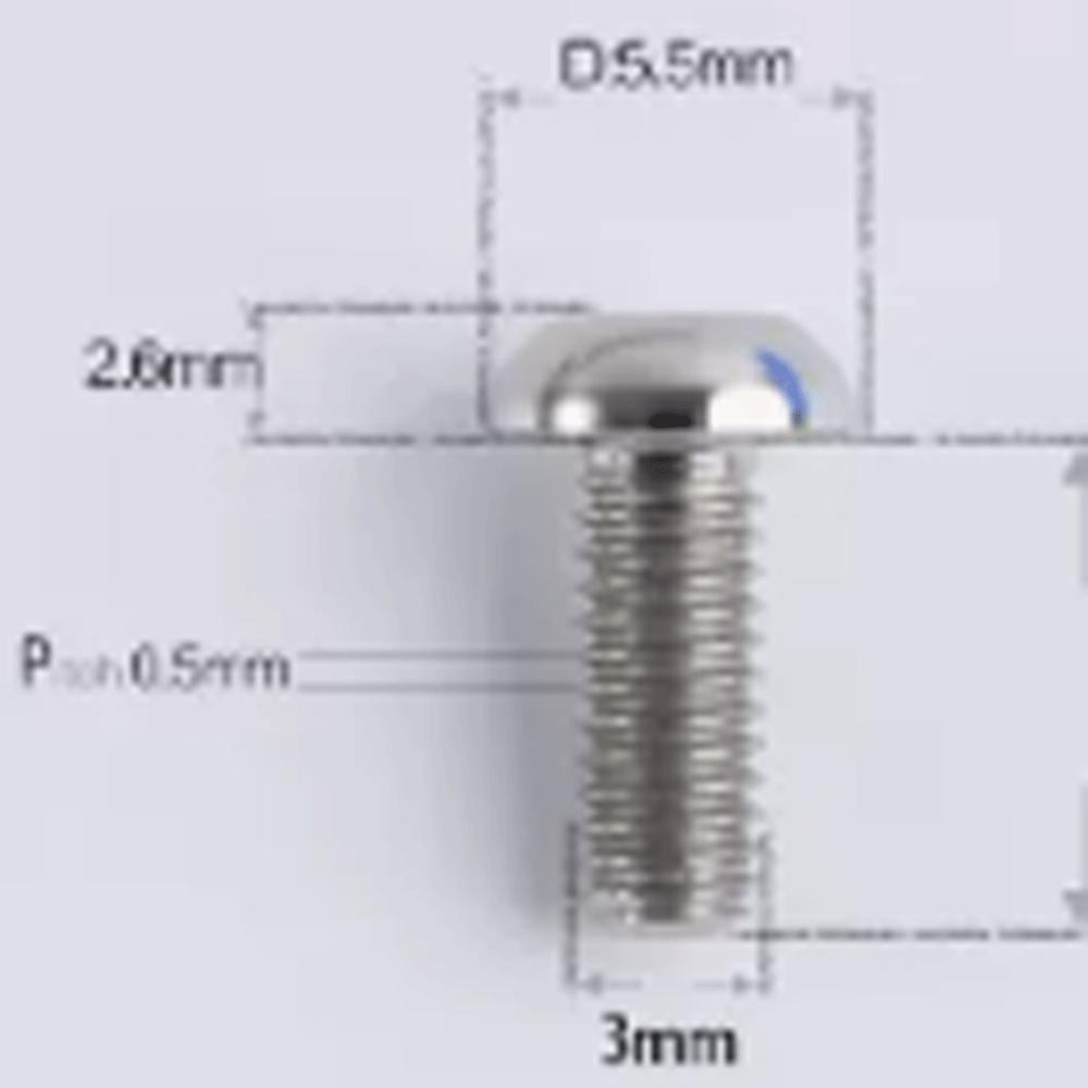 Multiple Color M3 x 6 8 10 12 15mm GR5 Titanium Alloy A2 T25 Torx Button Head D5.5mm Screw Bolt For Road bike