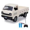 Remote Control Car, Rechargeable Simulation Truck with Spray and Lights, Toy Vehicle for Boys Girls White 1 Battery