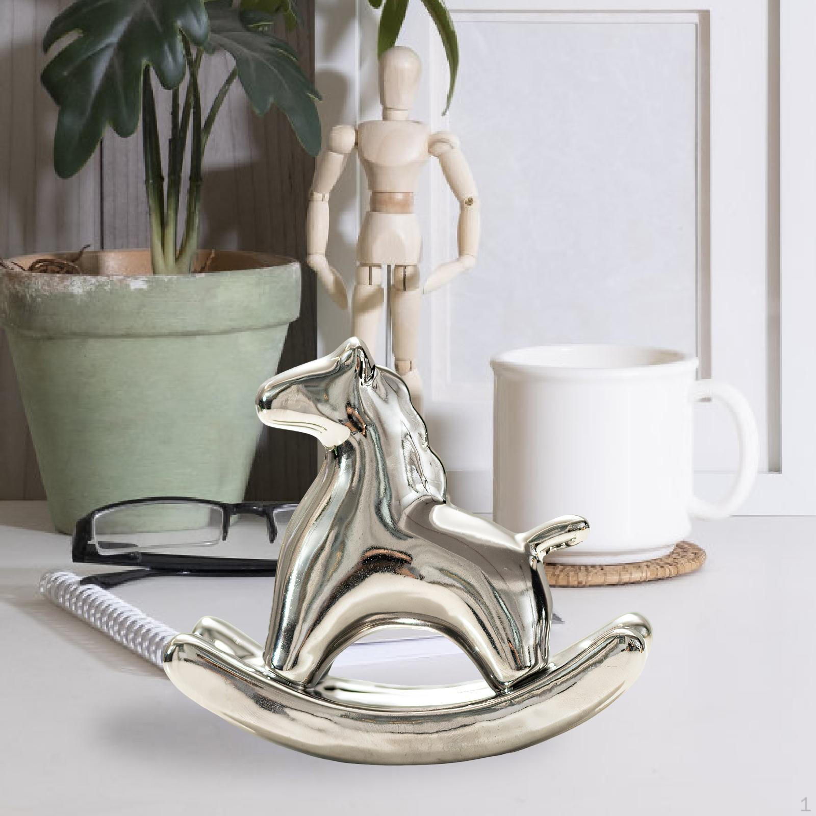 Керамическая статуэтка-качалка, скульптура, гальванизированная фигурка для центра стола