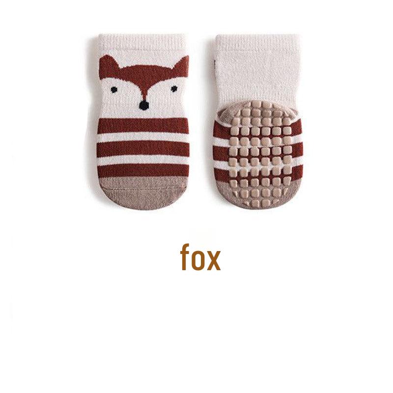 

Baby Cartoon Anti-Slip Indoor Socks - Cotton, Thin, Ideal for Spring/Summer Large 2-3 years