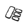 Car Window Lift Switch Decoration Box Panel Cover Sticker Trim Accessories for Ford Ecosport New Fiesta MK7