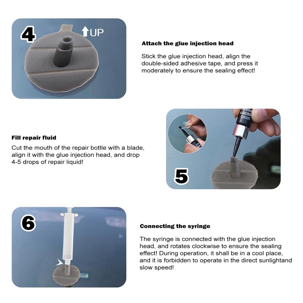 auto windshield DIY repair liquid window crack ceramic nano curing adhesive car cleaning maintenance scratch crack repair tools