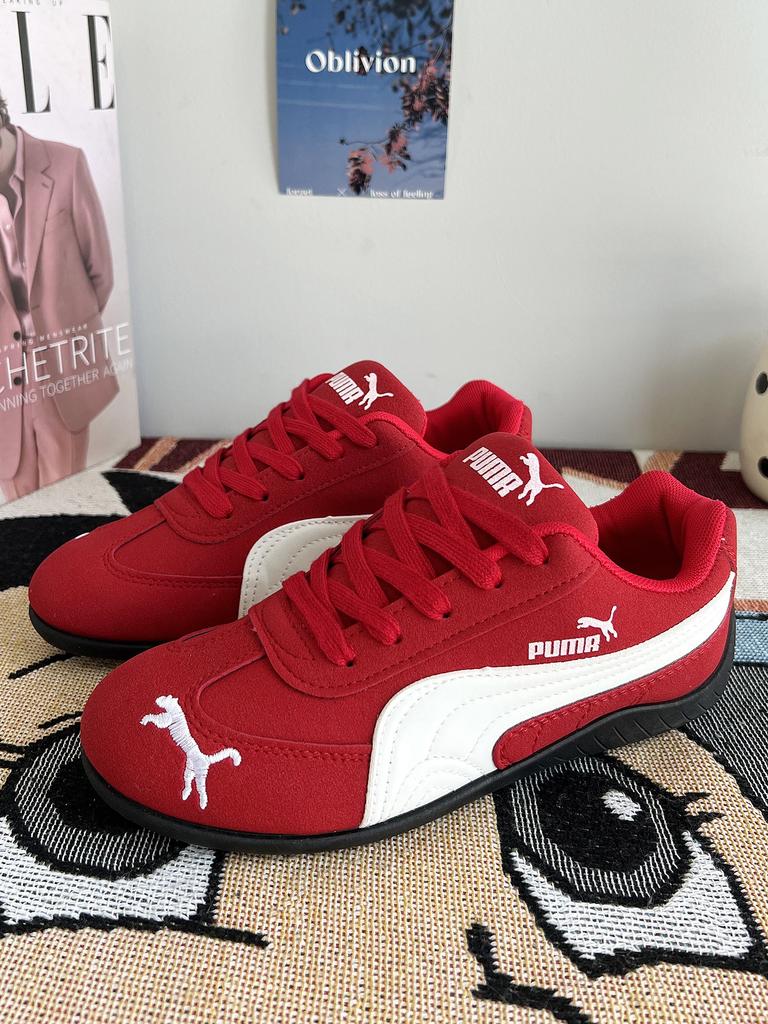 Red Shoes Men's Shoes Summer Breathable Board Shoes Men's Trendy, Versatile New Couples Casual Sports Moral Training Shoes Women