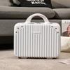 14-Inch Retro Makeup Case: Cute, Portable Travel Storage for Women and Students