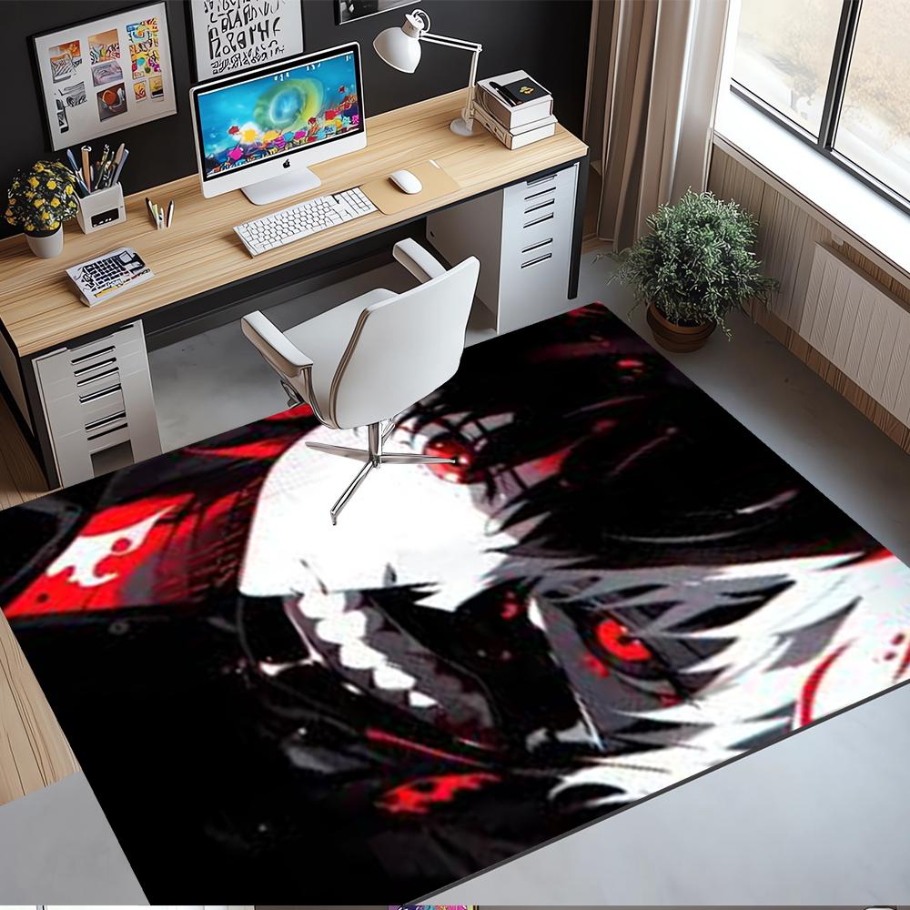 Tokyo Ghoul Printed Carpet,Rug,for Office Chair Living Room Bedroom Kitchen Room Decor Gifts.