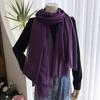 Women's Summer Sun Protection Scarf: Cotton & Linen, Japanese & Korean Style, Medium-Long, Lightweight Shawl