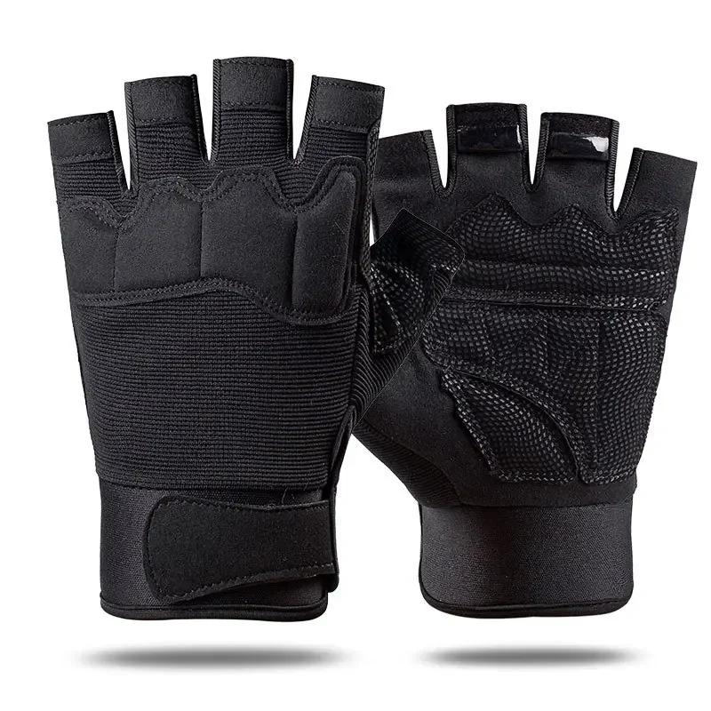 Fingerlose Handschuhe für das Fitnessstudio im Freien, rutschfeste Halbfingerhandschuhe für Männer und Frauen, Camping, Angeln, atmungsaktive Sporthandschuhe für Fahrrad und Motorrad