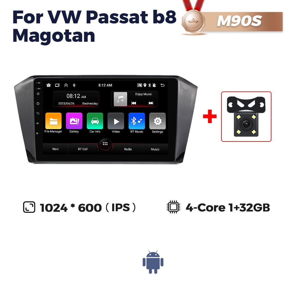 Navifly 2Din Android Carplay Multimedia Radio pentru mașină pentru Volkswagen VW Magotan Passat B8 2015-2025 DSP Navigație GPS Stereo