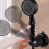 Suction Cup Shower Head Holders Strong Adhesive Wall Mount Adjustable Angle Shower Brackets Quick Fixing for Bathroom