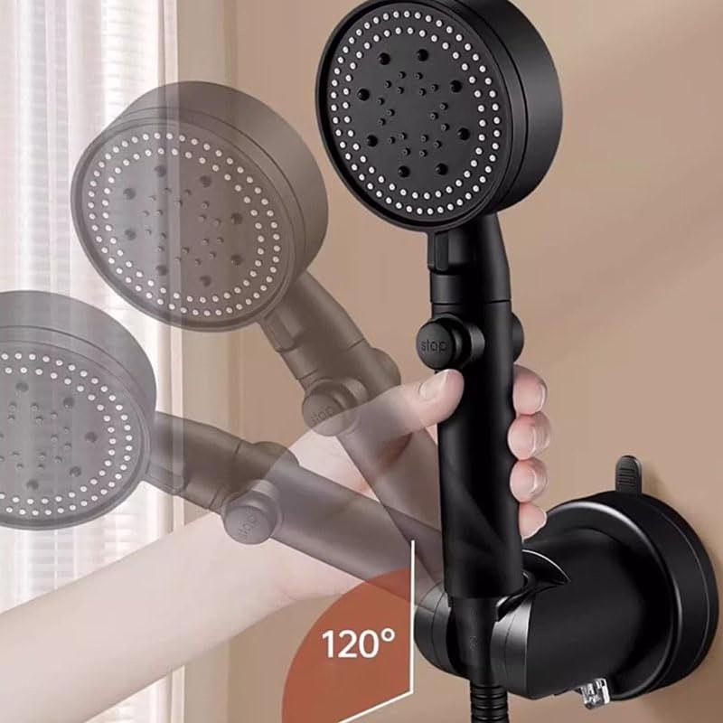 Suction Cup Shower Head Holders Strong Adhesive Wall Mount Adjustable Angle Shower Brackets Quick Fixing for Bathroom