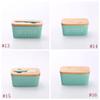 Rectangular Ceramic Butter Box Sealed Jar Butter Box Knife Western Style Household Cheese Box Kitchen Storage Tool YLE33