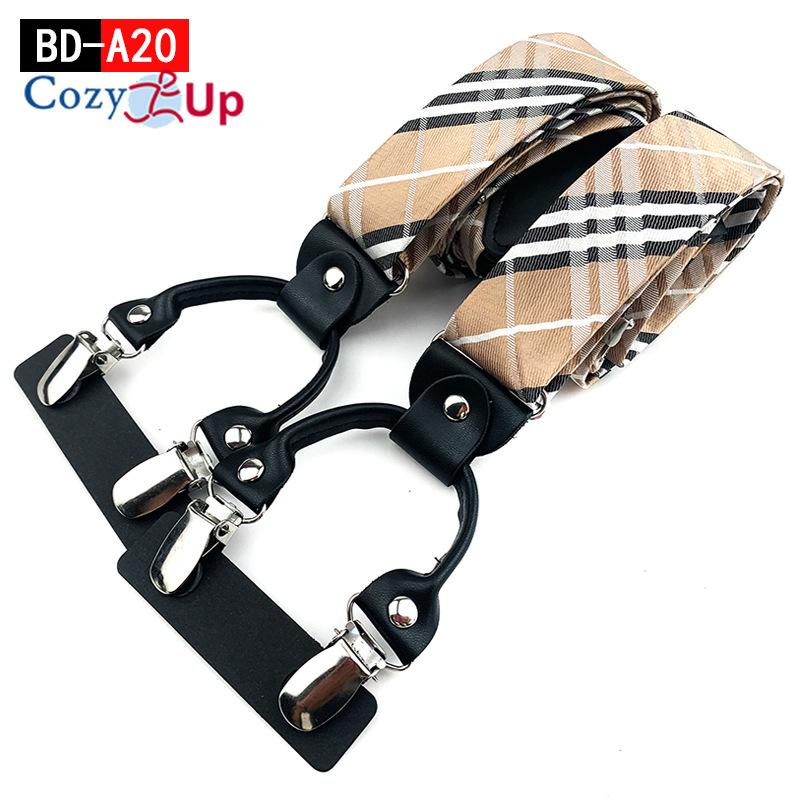 

Мужской Y-образный кожаный ремешок из жаккардовой ткани с 6 зажимами для взрослых. Регулируемый эластичный ремешок на спине. Мужские подтяжки с поворотными крючками и эластичными ремнями с Y-образной спинкой.