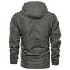 Spring and Autumn Storm Jacket Men's Medium Long Leisure Outdoor Hooded Large Size Jacket Men