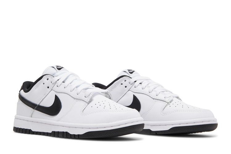 Baskets Femme Nike Dunk Low Blanc Noir (2022) (aux femmes) Blanc noir