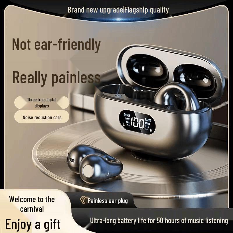 X22 Clip-On Q80 Headphones: 2025 Bluetooth Model with High Sound Quality, Ultra-Long Battery Life, and In-Ear Design.
