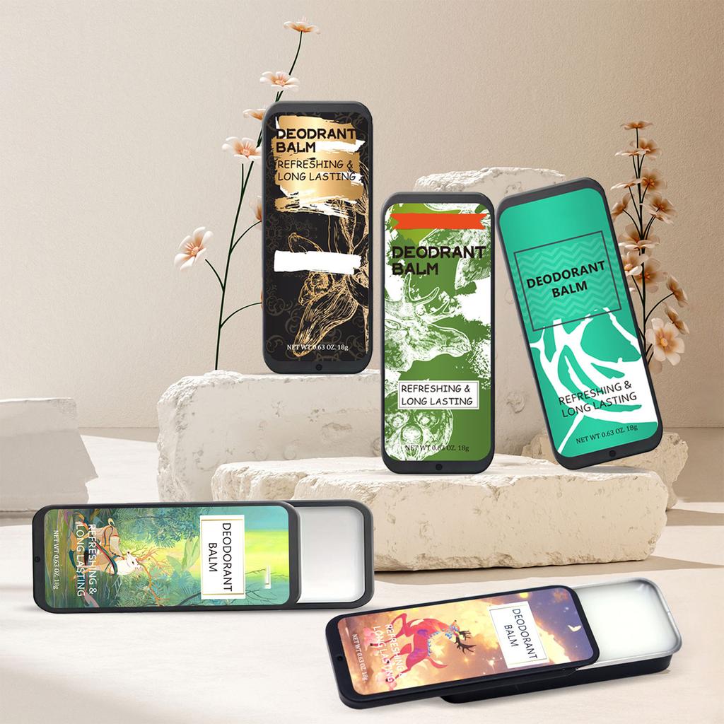 Pánský tělový deodorant antiperspirant krém Dlouhotrvající osvěžující Zředěný zápach Tělový deodorant antiperspirant tyčinka Antiperspirantní lotio 18g×5ks
