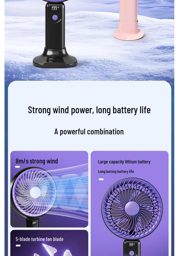 Handheld Mini Desktop Fan: Portable Summer Essential for Students and Gifts