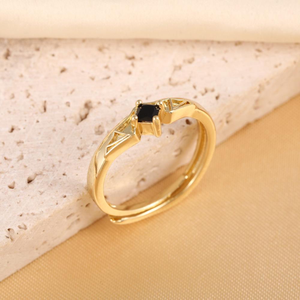 Angel and Devil Couple Rings: Creative Halloween Black Zircon Bands for Women