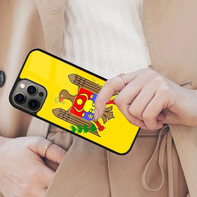 

Moldova Flag Magnetic Phone Case For APPLE iPhone 17 Air 16 14 13 12 Pro Max 15 Plus Wireless Charge With MagSafe Cover iPhone 14