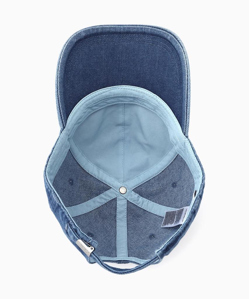 Calvin Klein Small Monogram Denim Baseball Cap Navy 58cm 4G5039G Japan Authentic