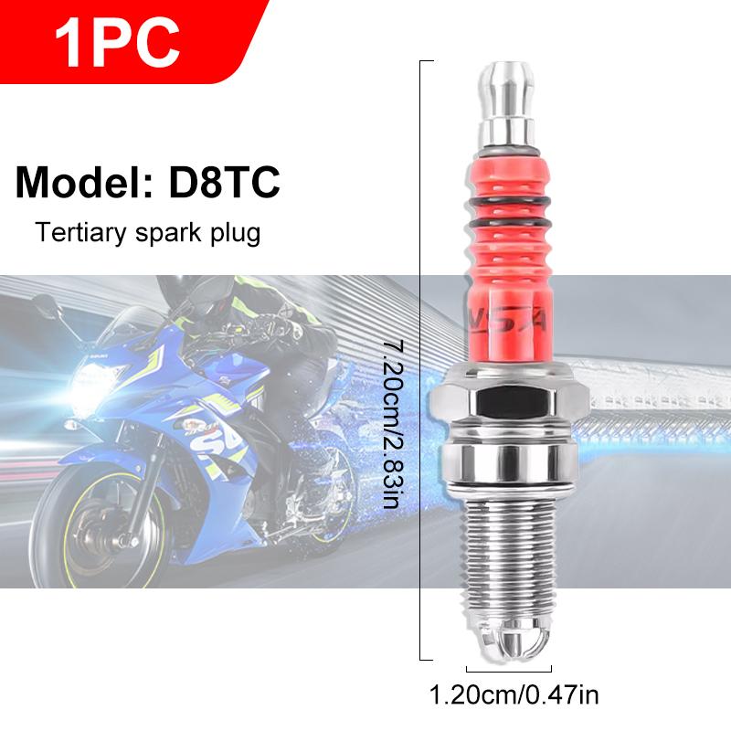 

SEAMETAL гоночная свеча зажигания 3 тройных электрода A7TC D8TC подходит для GY6 CG 50 70 110 125 150CC мотоцикла квадроцикла скутера мотоцикла 1PC D8TC