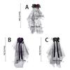 Women’s Halloween Witch Veil Gothic Style Ribbon Costume Headdress For Theme Parties And Cosplay