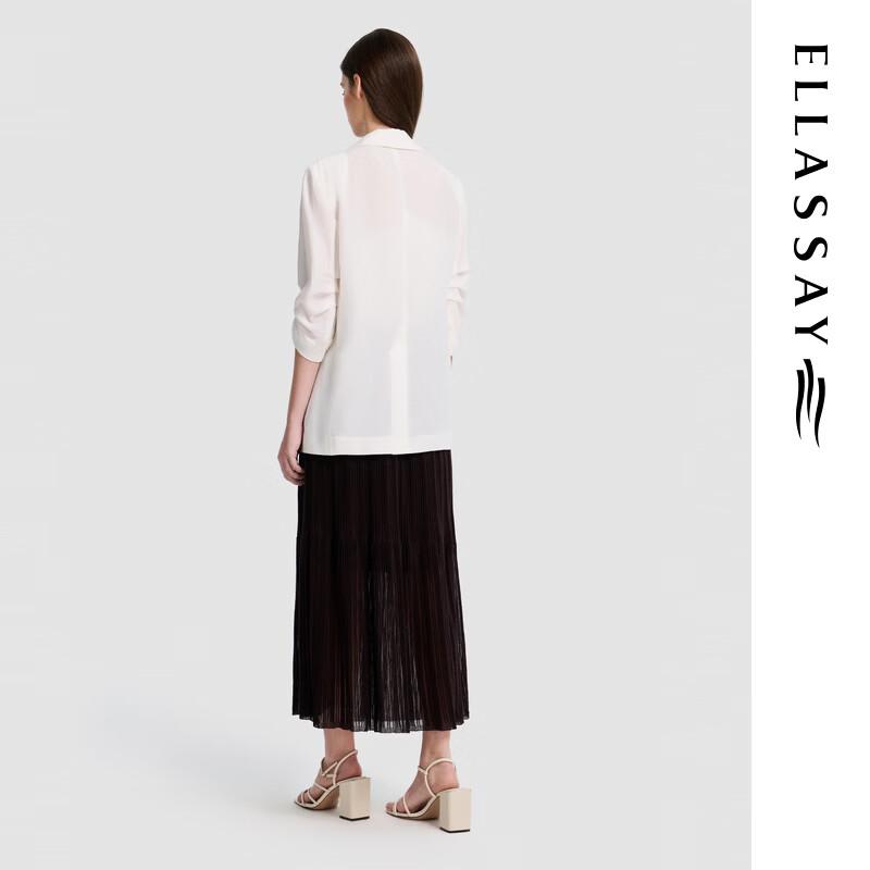 ELLASSAY Women's Acetate Relaxed Fit Blazer