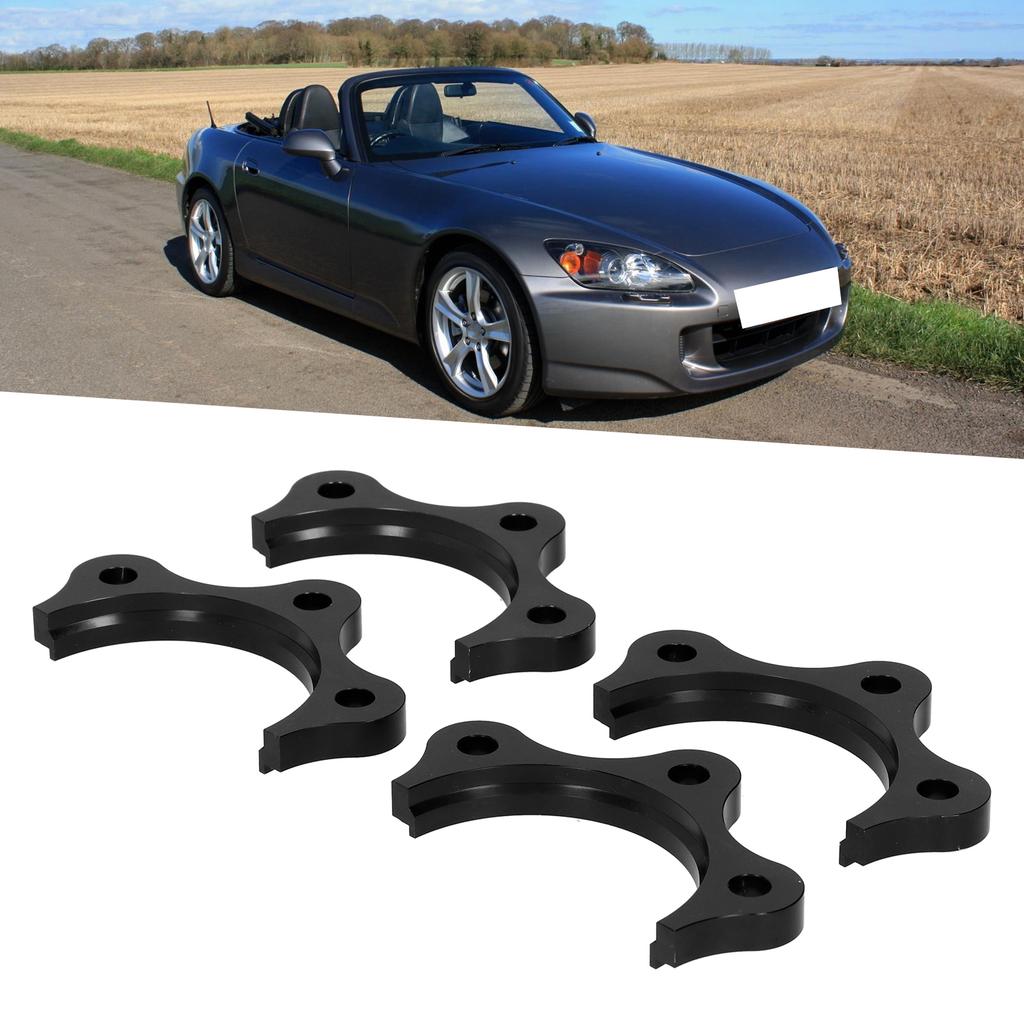 Black Axle Spacers Kit 6061 T6 Aluminium Alloy Fit for Honda S2000 AP1 AP2 F20 2000‑2009Black
