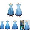 Enchanting Alice In Wonderland Tim Burton Cosplay Blue Dress For Halloween And Prom
