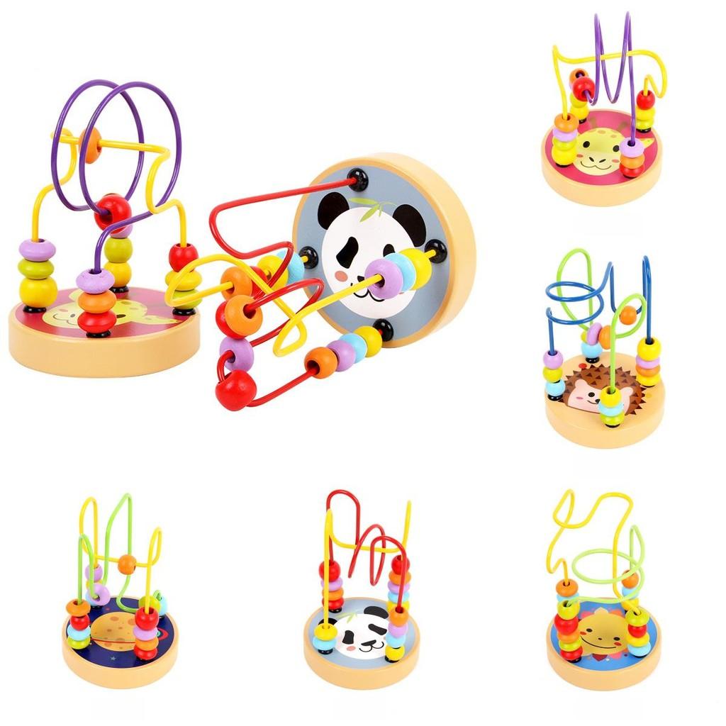 Education Wooden Early Bead Stringing Toy Intelligence Intelligence Emotional