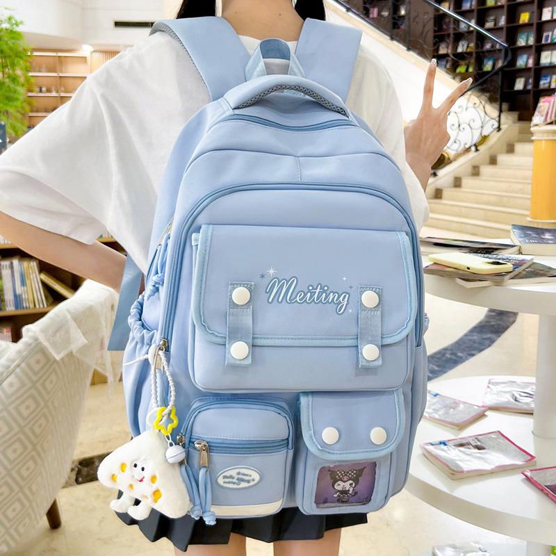 Schoolbag Female College Student Class Bag Japanese Ins Cute Backpack Large Capacity Versatile Junior High School High School Bag